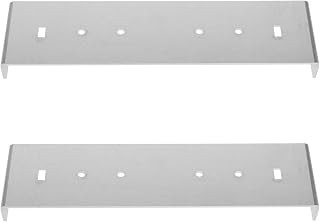 ibasenice Mailbox Mounting Bracket Metal Mailbox Repair Bracket Kit for Floor Width Mailboxes Quick Installation Secure Mounting 2 Brackets 7.87 X 1.96 X 0.59 in