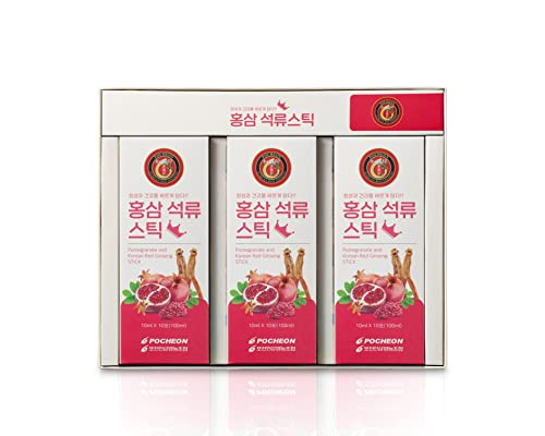 Pocheon - Bâton d'extrait de ginseng rouge coréen et de grenade - 300 ml (10 ml x 30) - Panax coréen - Support immunitaire naturel - Sans sucre ajouté – vue 6