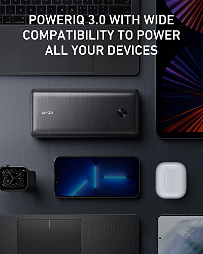 Anker 747 Power Bank (Powercore 26K For Laptop), 87W Max Output With 65W Usb-C Charger, Works For Macbook Pro, Dell Xps, Microsoft, Pixelbook, Iphone 13 Series, Samsung, Ipad Pro, And More #TOP4