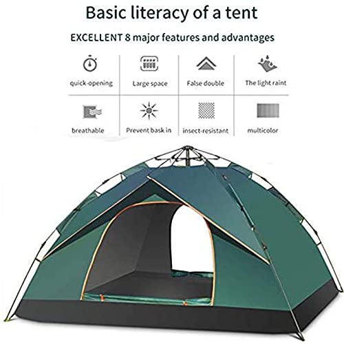 Carpa automática plegable para 1-2 personas azul miniatura 2