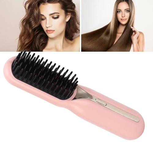 Cepillo Alisador de Pelo Iónico Portátil Rosa miniatura 6