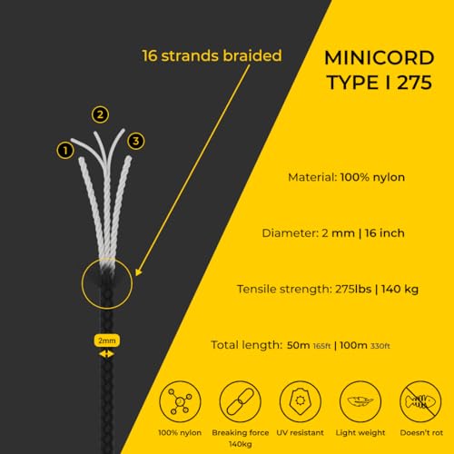 EdcX 2 mm Nylon Paracord 275 - 100% Nylon, 3-Strand, Red, 30 m - Camping, Military, Handmade, Home Decor, 09 Red - Image 4