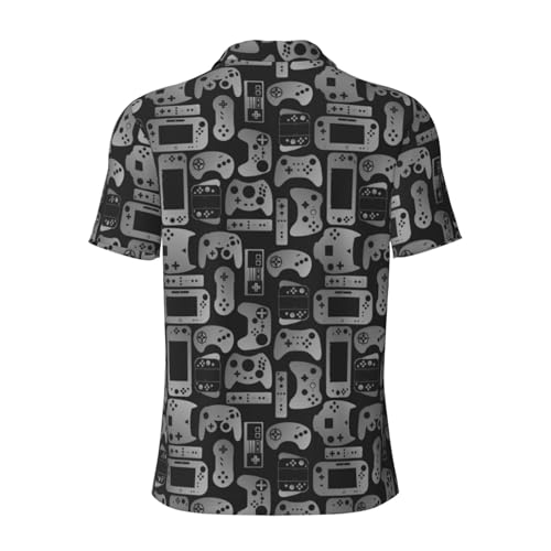 Video Game Controller Gadgets Men's Polo Shirt Quick Dry Short Sleeve Casual Golf T-Shirt Workout Polo Shirt2