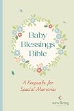 NLT Baby Blessings Bible, Keepsake Edition, Baby Green Cloth-Bound, Memory Pages, Slipcase, NLT New Living Translation, Hardback, Standard size