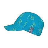 PICKAPOOH Cap mit Motiv Reine Bio-Baumwolle, Türkis Strichmännchen Gr. 52