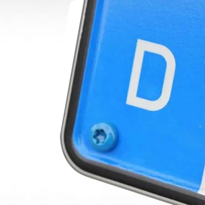 Virsus Kit Portatarga Anteriore e Posteriore per auto con Bande 0650-0651, supporto universale nero in Polipropilene, Facile installazione, per targhe Europee, 8 Viti, 8 Rivetti e 8 Bottoni
