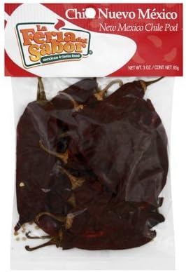 La Feria del Sabor New Mexico Chile Pods - 12 Bags (3 oz ea)