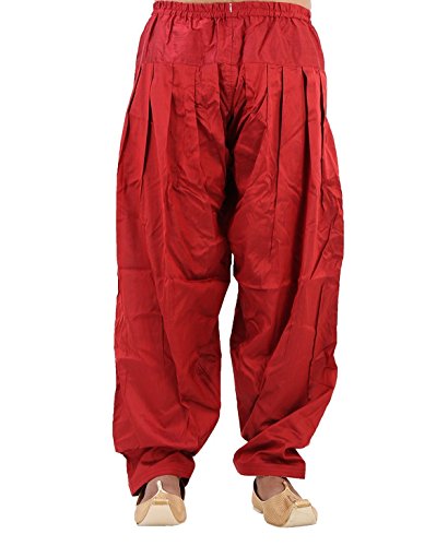Kurta Dhoti tradicional de mezcla de seda talla única holgado para hombre