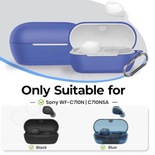 Image of Soft Silicone Case Cover for WF-C710N | C710NSA -Blue