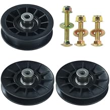 2 Pack 532194326 Idler Pulley with 532194327 Idler Pulley Replaces 194326 Idler Pulley Craftsman 194327 Idler Pulley Craftsman for Husqvarna YTH24V48 YTH2348 YTH22V46 YTH20K46 LGT2654 Mowers