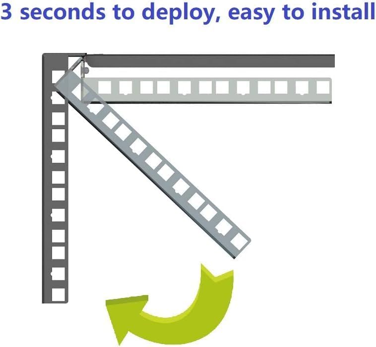2 Pack of 2U Hinged 19 Inches Cold Rolled Steel Wall Mountable Simple Vertical Rack and Networking Equipment Rack Including Hardware for Assembly (2) image 5 of 9 B0F93G3RTB