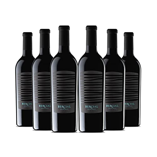Bodegas Sierra Norte - Pack 6 botellas de Vino Tinto Bercial Ladera de los Cantos - 65% Bobal y 35% Cabernet - Botella de Vino Ecológico y Vegano - DO Utiel-Requena - 75 cl - 14% de Alcohol - Afrutado