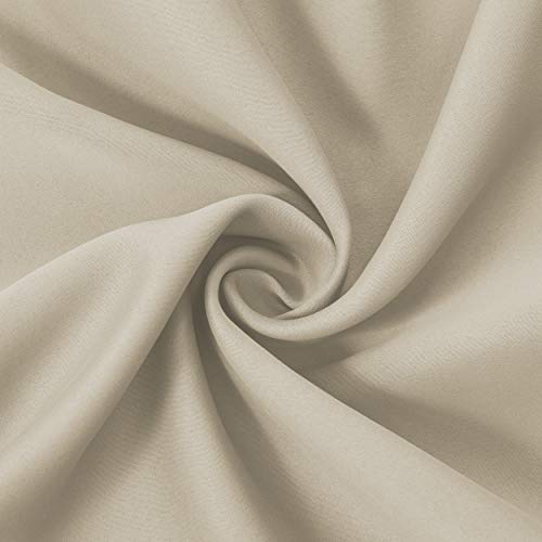 Image of LEMOMO Light Beige Thermal Blackout Curtains /42 x 84 Inch /Set of 2 Panels Room Darkening Curtains for Bedroom