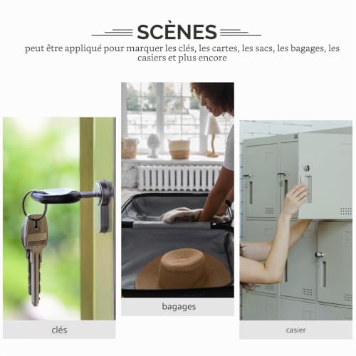 MAGICLULU Étiquettes Numérotées En Acier Inoxydable 30 Pièces Porte-Clés Ronds En Métal Étiquettes D'identification Avec Anneau Numéro Étiquettes D'identification Porte-Clés Pour s De – vue 7