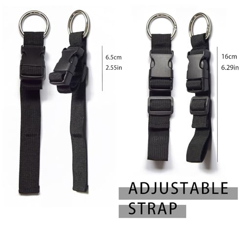 Image of 2PCS Luggage Hook add a Bag Luggage Carrying Hook Duty Belt Key Holder (Multi-Purpose)
