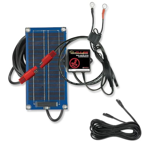 PulseTech SolarPulse SP-3 Solar Battery Charger Maintainer, 3 Watt and XC-EXT 25' Xtreme Charge Lead Extension