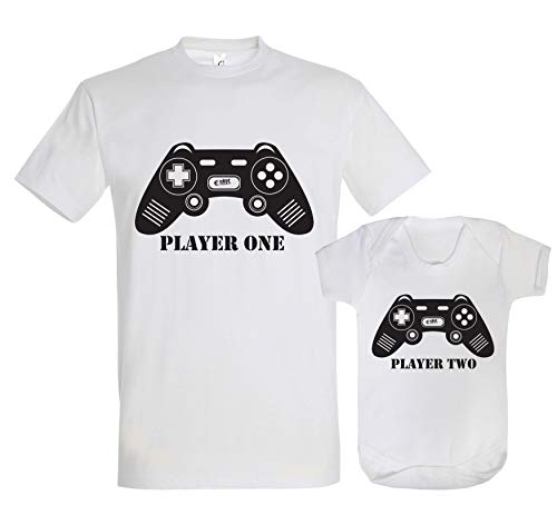 Colour Fashion Ensemble t-shirt et body assortis avec inscription «