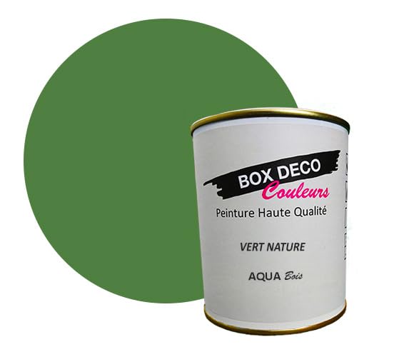 Pintura para muebles de madera a base de acrílico, efecto mate, 750 ml, 7,5 m2, 44 colores disponibles (verde natural)