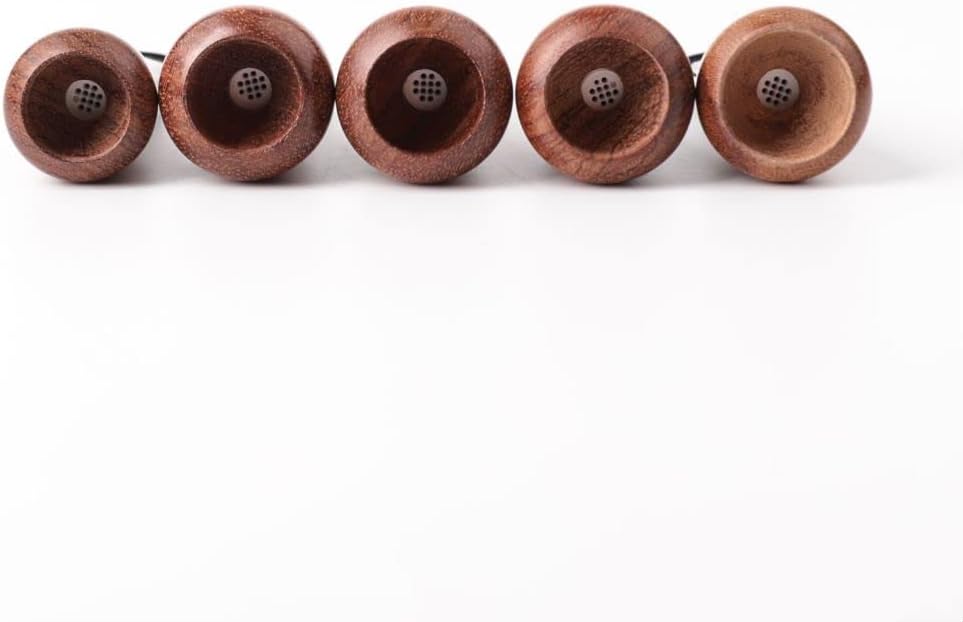 MUXIANG Cigar Mouthpiece Holder 5 Sizes Set for Men and Women Wood Cigar Holder 9mm Paper Filter B Shape BE0152-305G