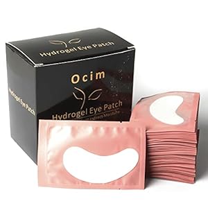 100 Pairs Under Eye Gel Pads Hydrogel Eye Patches for Eyelash Extension -100% Natural Lint Free DIY Lashes Extension Supplies(Pink)