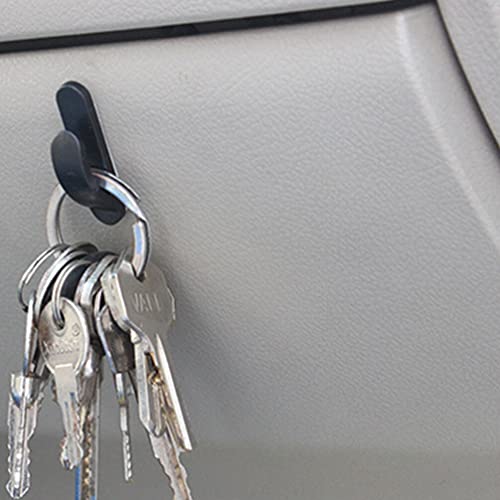 FAVOMOTO Car Headrest Hooks 4 Pcs Mini Car Hooks Universal Headrest Hanger Dashboard Hooks Vehicle Adhesive Hooks for Key USB Cable Earphone Cable Holder Vehicle Decor Black Car Seat Hanger