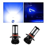 Yourkar 2 PCS LED Fog Light Bulbs, 12V Plug and Play Car Fog Lights, High Bright LED Chips Fog Lamps Replacements for Most Cars, Trucks, SUVs, Car Accessories (Blue)