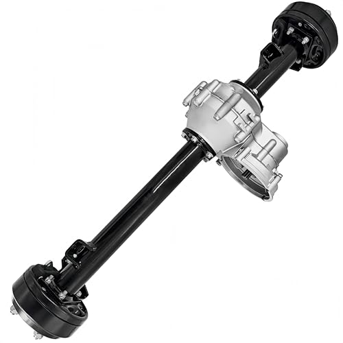 1027717-01 102771701 Rear Axle Assembly with Brake Drum 10 Teeth for 1998-Up Club Car DS & 2004-Up Club Car Precedent Electric with Graziano Transaxle