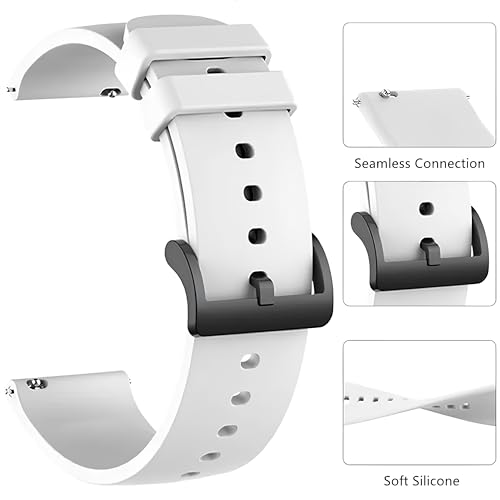 Image of 22mm Watch Strap Compatible with Samsung Watch,S Pro,Realme,Pro 4 Max,Ultra,Ultra 2,One Plus Boat Flash, Noise Colorfit Pulse Grand, Noise Colorfit Soft Silicone