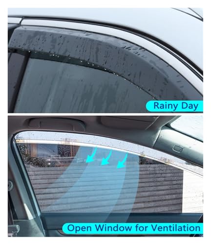 Deflectores viento coche Lexus CT 200h ZWA10 protector solar lluvia visera ventana 4