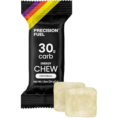 Precision Fuel PF 30 Chew Energy Chews - Carbohydrate Fuel for Endurance, Lightweight & Portable, 30g Carbs - Ideal for Long Runs, Rides & Workouts - Original Flavour (4 Chews) Cover