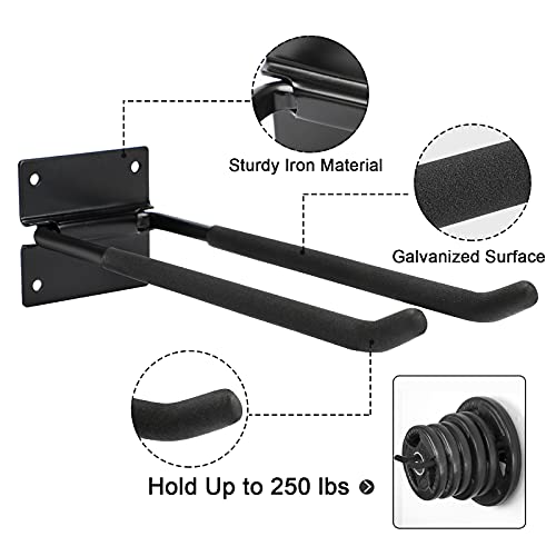 Magacyo Garage Organizer Wall Mount Tool Organizer, Heavy Duty Shed Organizer, All Metal Garden Tool Rack Tool Hangers For Garage Wall, Garage Tool Organizer For Rake, Broom And Yard Tools, 2 Pack #TOP1