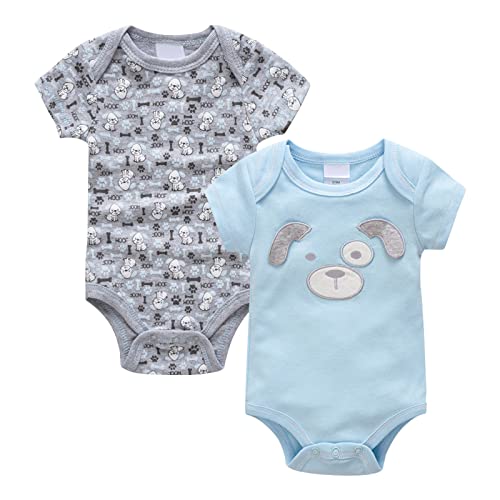 Infant Baby Basic Bell Short Sleeve Cotton Romper Ruched Jumpsuits Skirts Hem Bodysuits Headband Outfit For Infant Blue #TOP19