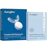 Auraglow Teeth Whitening Kit & 44% Gel Syringe Refill Pack