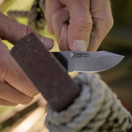 Image of Cold Steel 2.5' Engage / 2.5' Clip Point Blade / 3MM Thick / 4116SS Steel W /Stonewashed Finish /Black GFN Handle /Atlas Lock