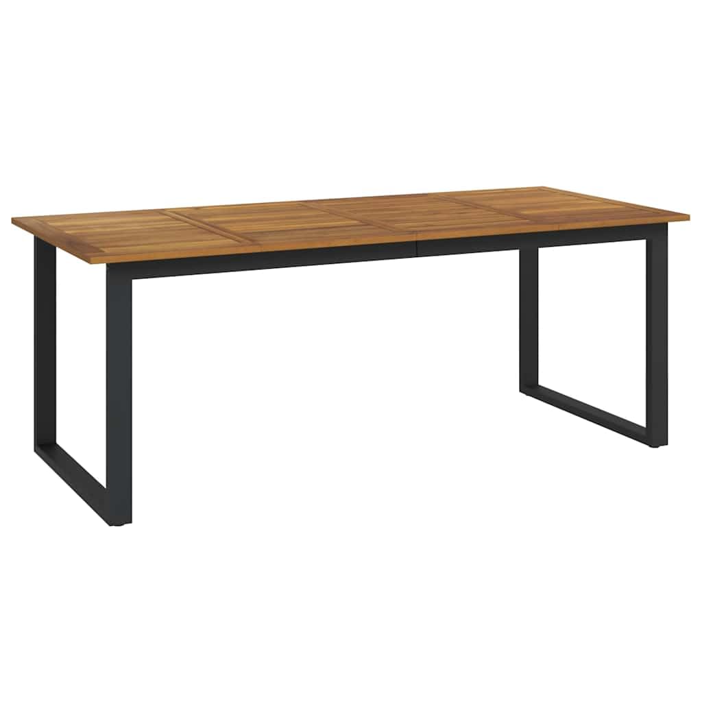 vidaXL Stół ogrodowy z nogami w kształcie U, 200x90x75 cm, akacja
