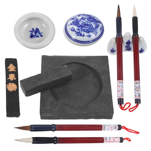 Kit calligraphie chinoise débutants stylo pinceau pierre à encre pour dessin asiatique et kanji