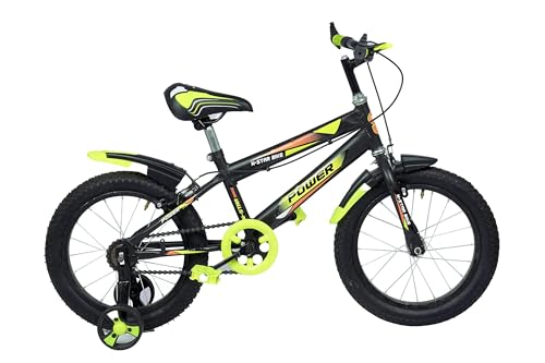 Image of NORMAN JR, Designed in Scandinavia EU Kids Bike Bicycle for Toddlers and Kids 16 Inch Fully Adjustable with Back Seat & Support for Boys and Girls Cycle for 5 to 8 Years, Leaf Green