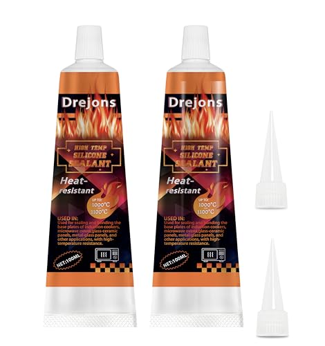 Image of High-Temperature Silicone Sealer for Cooktops, Appliance Glass & Microcrystalline Panels - 200ml