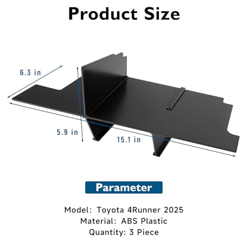 Organizador de guantera plástico ABS miniatura 4