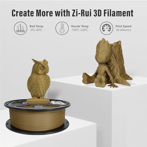 Zi-Rui WOOD WALNUT PLA Wood Filament 1.75Mm Pla 3D Printer Filament 1.75Mm Walnut 3D Printer Filament thumb #6