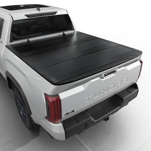 Toptiny Low Profile Flip Up Truck Bed Tonneau Cover Fits 2022-2026 Toyota Tundra 5'6