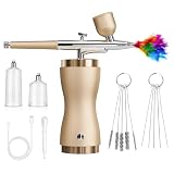 JINPIAOPIAO Electric Airbrushing Guns for Professional Art Projects Adjustable Sprayer Control Painting Tool for Models and