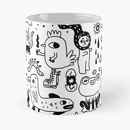 Chicken Witch Candle Quirky Kid Frog Teen Cat - White Ceramic 11 Oz Coffee Mug for Men, Women, Boys, Girls.etc I Customize
