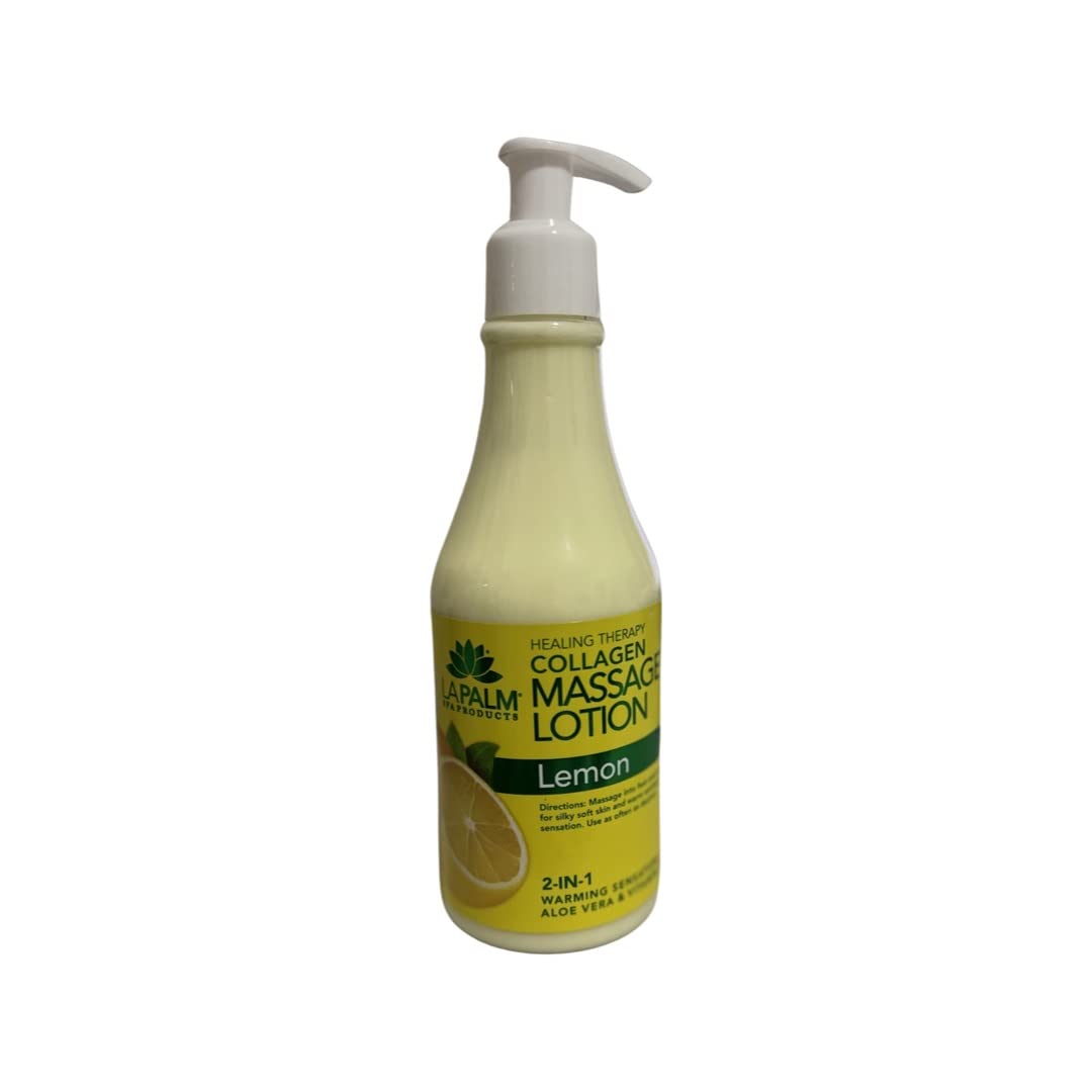 Amazon.com : La Palm Massage Lotion 8 fl oz. (Lemon) : Health