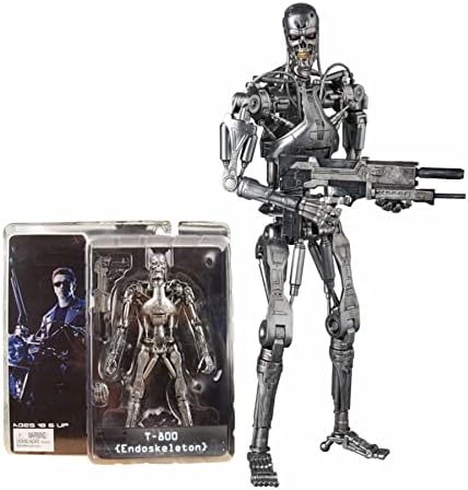 GilMelody Figuarts for Terminator 2 Judgment Day T800 Endoskeleton Future Warrior Skeleton 7 inches/18 cm Joints Moveable Action Figure Collectable Model Ornaments Toy Box Set