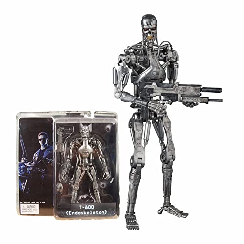 Gilmelody Figuarts For Terminator 2 Judgment Day T800 Endoskeleton Future Warrior Skeleton 7 Inches/18 Cm Joints Moveable Action Figure Collectable Model Ornaments Toy Box Set #TOP21
