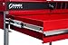 Service Cart with Locking Top and Locking Drawer- Red