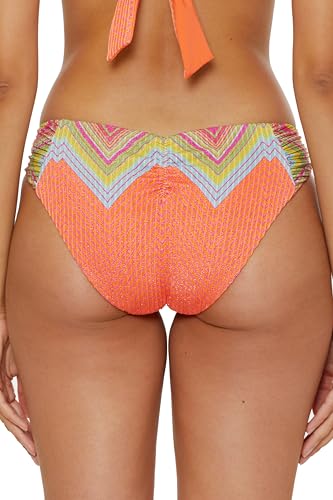 BECCA Women's Summer Sunrise Hipster Bikini Bottom, Cheeky Coverage, Swimwear Separates3