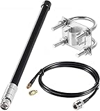 Outdoor 5.8dBi Replacement LoRa Gateway 915MHz Glass Fiber Long-Range Cellular LoRaWAN Antenna with 3 Meter Low Loss Cable for Helium Miner Hotspot RAK Nebra Bobcat 300 HNT Finestra Miner, Eifagur