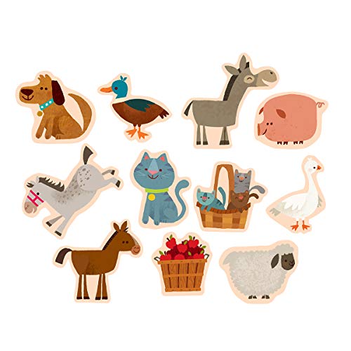 Mudpuppy 9780735333482 On The Farm Wooden Magnetic Shapes thumb #5